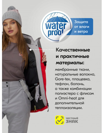 Женский горнолыжный костюм зимний утеплённый