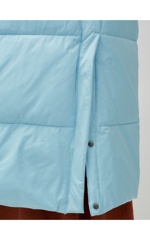 Длинный зимний пуховик с капюшоном для женщин