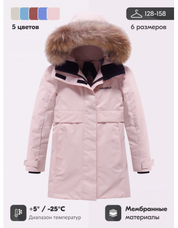 Зимняя парка для девочки-подростка (8–13 лет)