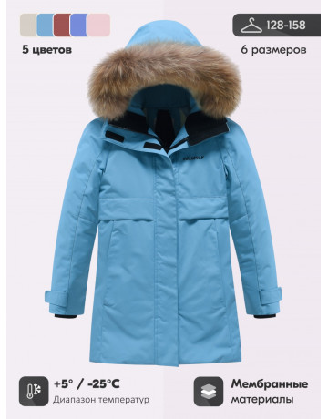 Зимняя парка для девочки-подростка, утеплённая и непромокаемая