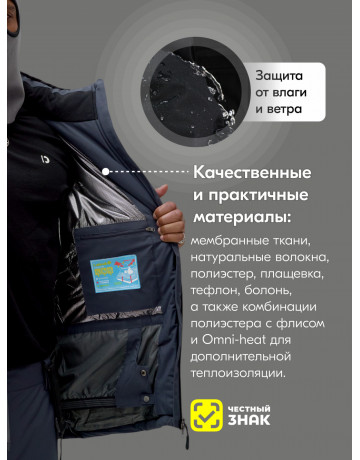 Мужской горнолыжный костюм для зимы: комфорт и защита на склоне