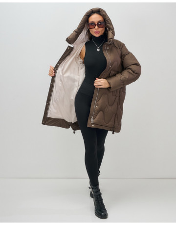 Женский зимний пуховик «Модный», для холодной погоды