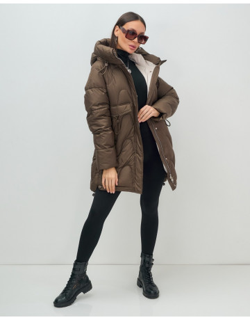 Женский зимний пуховик «Модный», для холодной погоды