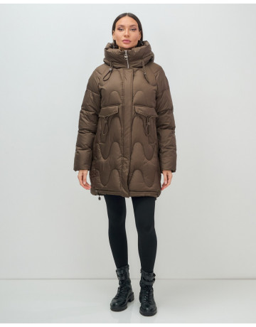 Женский зимний пуховик «Модный», для холодной погоды