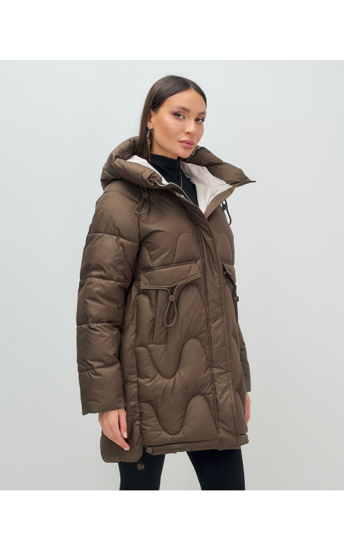 Женский зимний пуховик «Модный», для холодной погоды