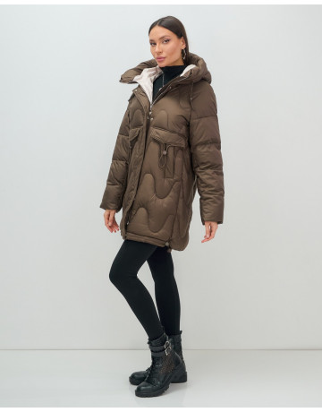 Женский зимний пуховик «Модный», для холодной погоды