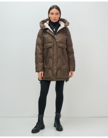 Женский зимний пуховик «Модный», для холодной погоды
