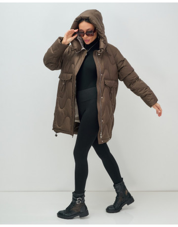 Женский зимний пуховик «Модный», для холодной погоды