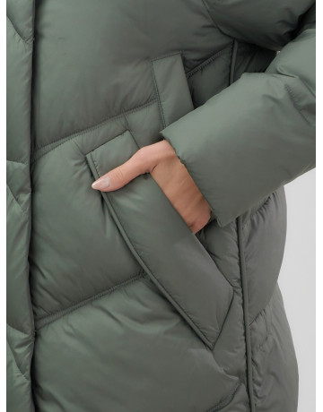 Длинный пуховик премиум-класса для зимы.