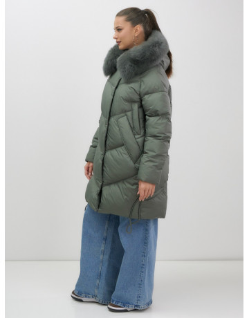 Длинный пуховик премиум-класса для зимы.