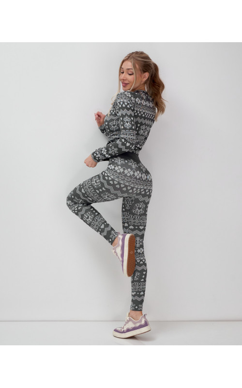 Женское термобельё для осени и зимы, спортивный стиль.