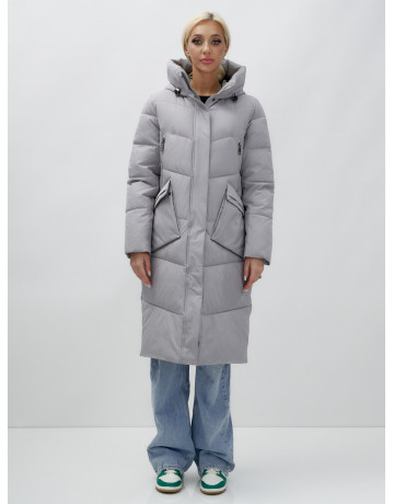 Тёплый женский пуховик с капюшоном