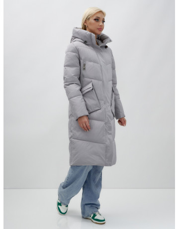 Тёплый женский пуховик с капюшоном