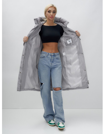 Тёплый женский пуховик с капюшоном