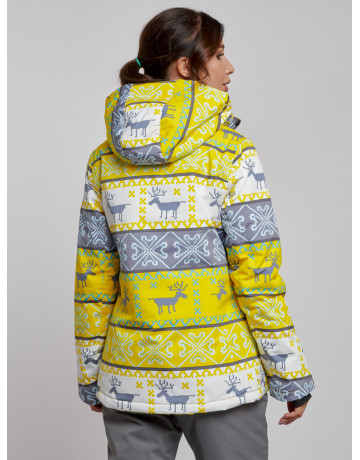 Женская горнолыжная куртка: жёлтый цвет