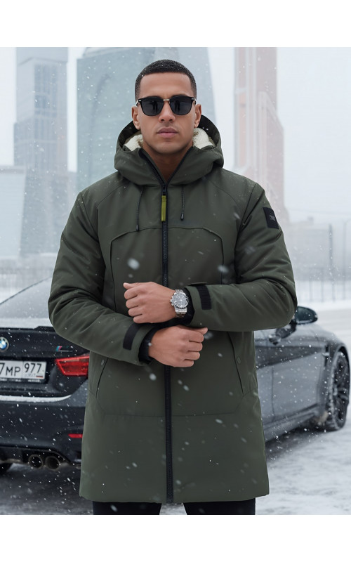 Мужская зимняя парка с капюшоном для активного отдыха