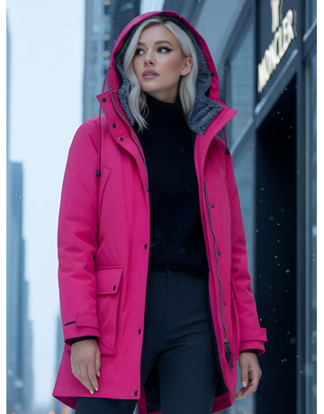 Женская зимняя парка для активного отдыха.
