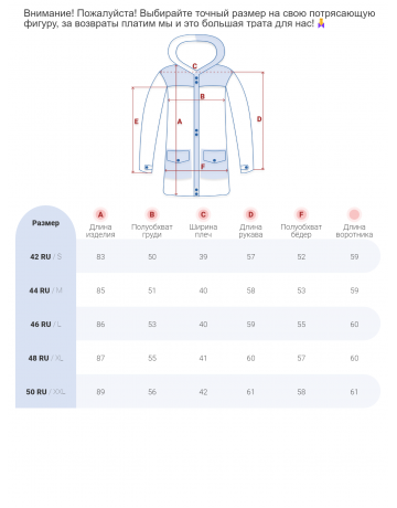 Женская зимняя парка для активного отдыха.