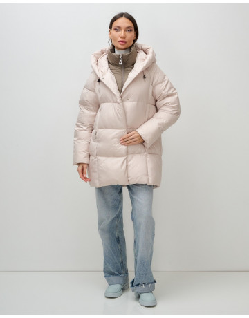 Женская зимняя куртка с капюшоном, размер 48–56.