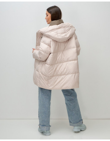 Женская зимняя куртка с капюшоном, размер 48–56.