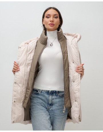 Женская зимняя куртка с капюшоном, размер 48–56.