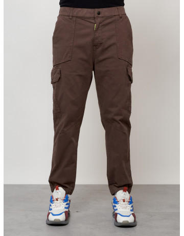 Мужские брюки карго зауженного кроя.