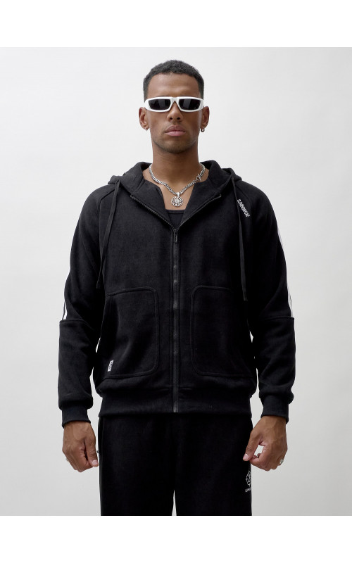 Утеплённый мужской спортивный костюм с начёсом для активных дней.