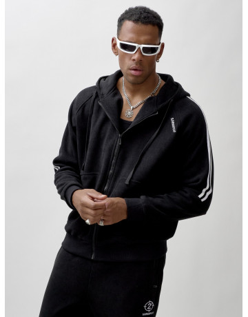 Утеплённый мужской спортивный костюм с начёсом для активных дней.