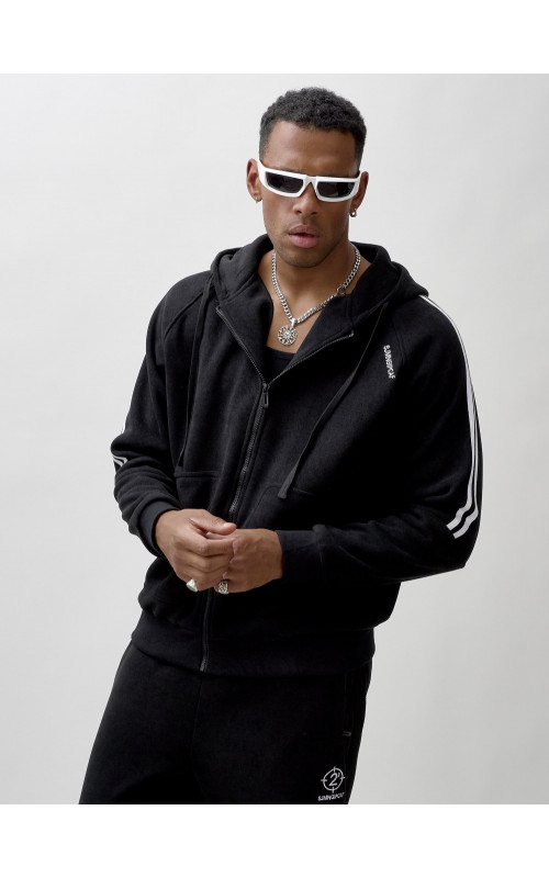 Утеплённый мужской спортивный костюм с начёсом для активных дней.