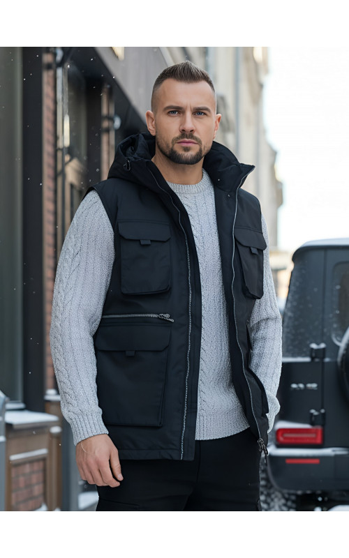 Куртка-жилетка трансформер 2 в 1 для активного отдыха и повседневной носки.