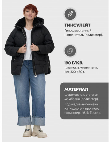 Пуховик для женщин с искусственной овчиной — тепло и стиль зима 2025