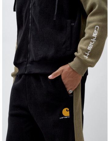 Мужской утеплённый спортивный костюм с начёсом для осени.