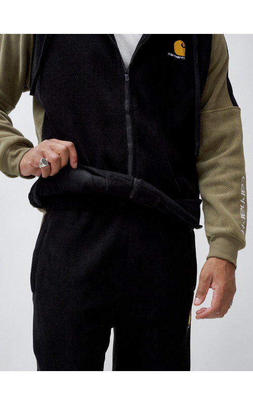 Мужской утеплённый спортивный костюм с начёсом для осени.