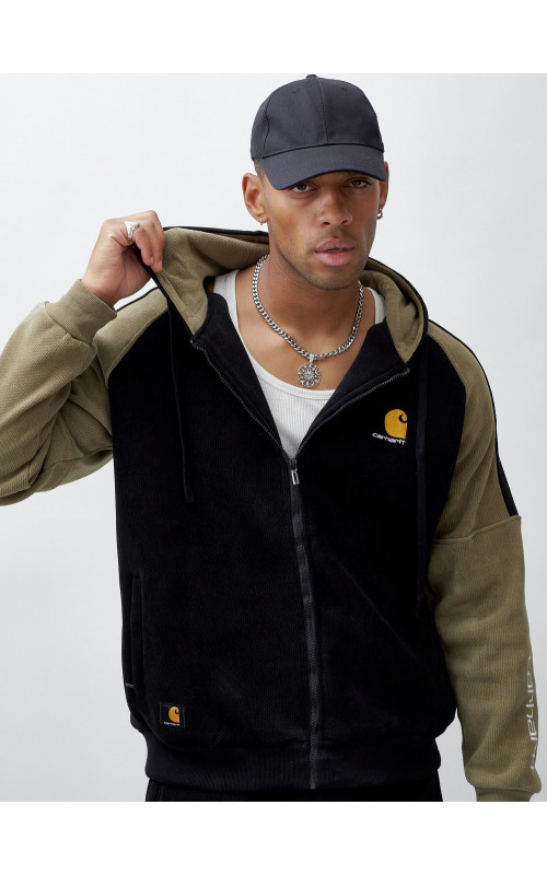 Мужской утеплённый спортивный костюм с начёсом для осени.