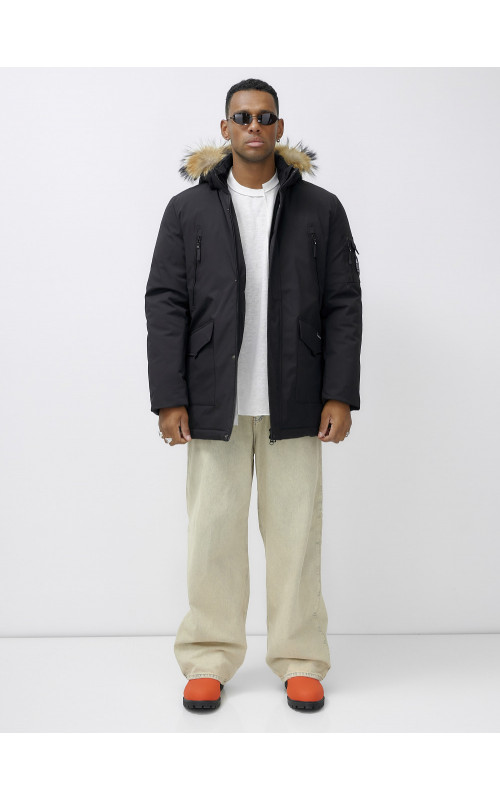 Мужская зимняя парка с мехом: защита от холода и стиль.