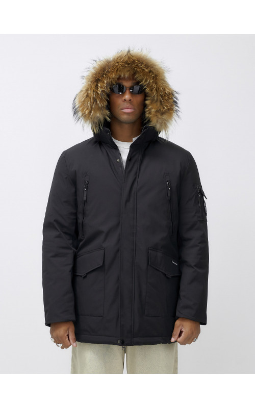 Мужская зимняя парка с мехом: защита от холода и стиль.