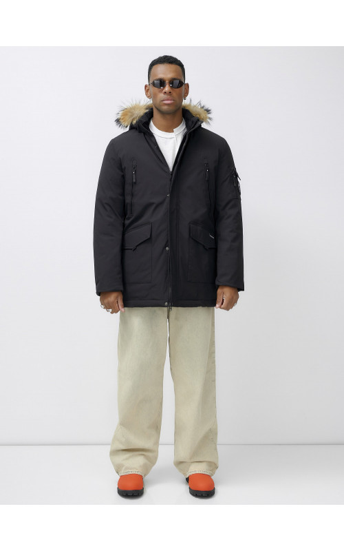 Мужская зимняя парка с мехом: защита от холода и стиль.