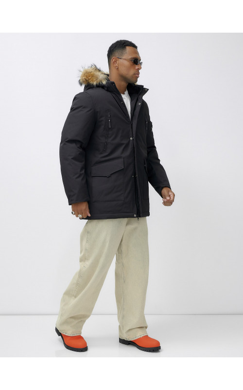 Мужская зимняя парка с мехом: защита от холода и стиль.