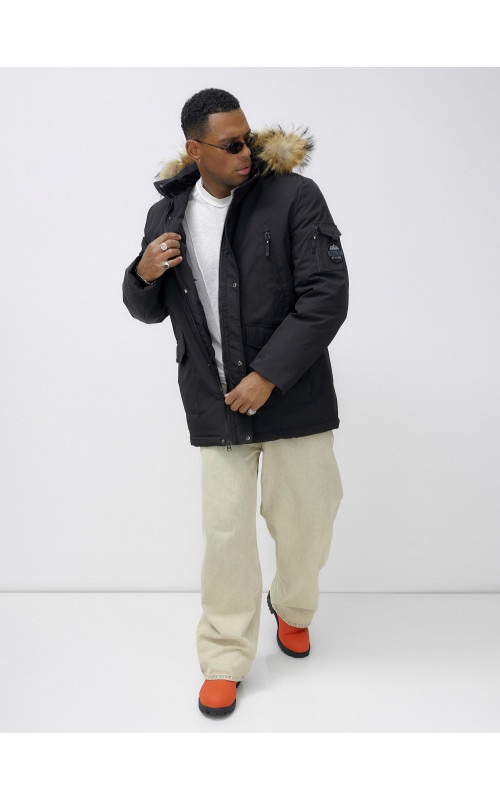 Мужская зимняя парка с мехом: защита от холода и стиль.