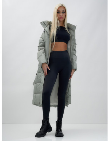 Длинный зимний пуховик для женщин