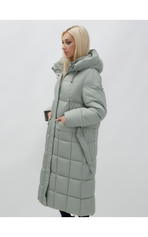 Длинный зимний пуховик для женщин
