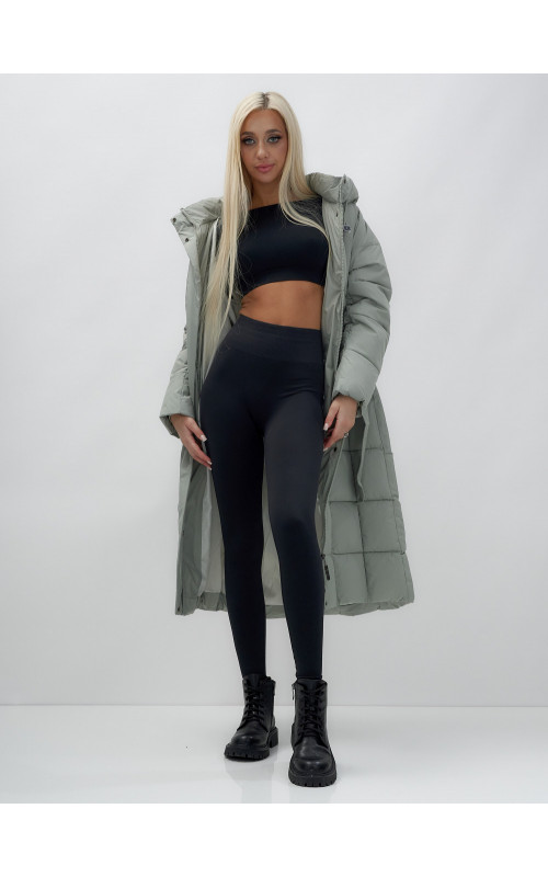 Длинный зимний пуховик для женщин