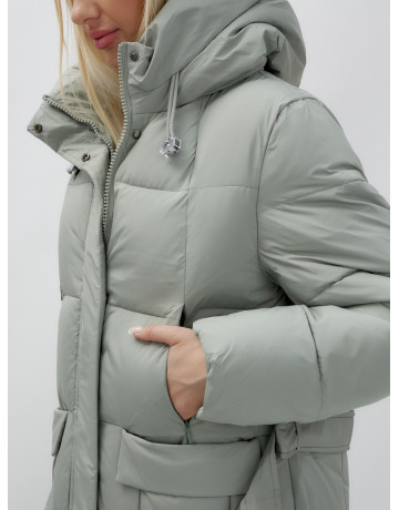 Длинный зимний пуховик для женщин