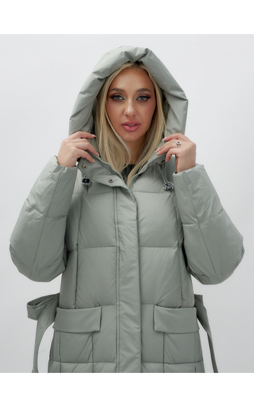 Длинный зимний пуховик для женщин