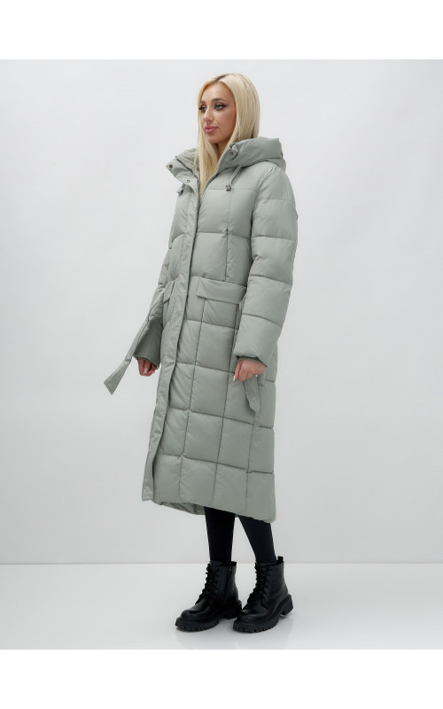 Длинный зимний пуховик для женщин
