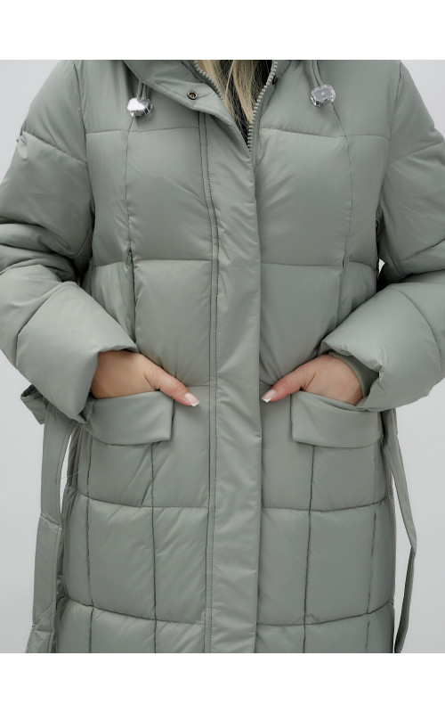 Длинный зимний пуховик для женщин