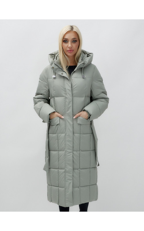 Длинный зимний пуховик для женщин