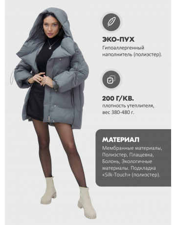 Зимняя женская куртка с капюшоном для холодного сезона.