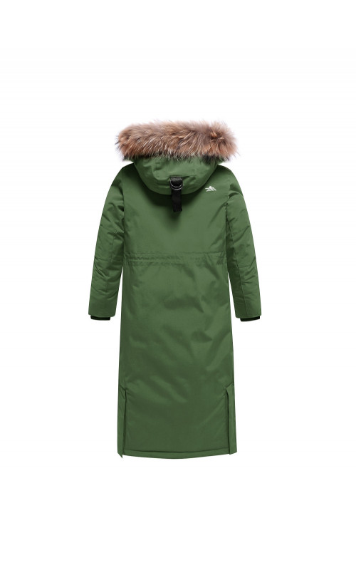 Зимняя парка для девочек Valianly удлиненная с мехом.