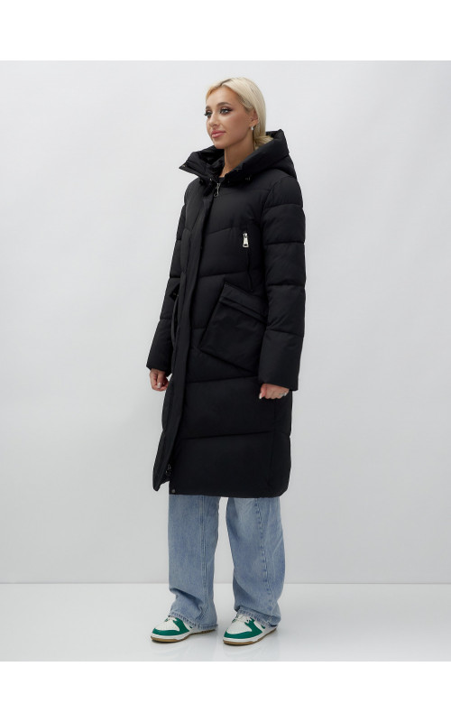 Тёплый женский пуховик с капюшоном